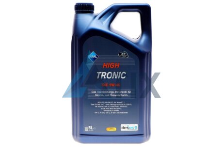 Олива моторна High Tronic SAE 5W40 (5 Liter) ARAL AR-15F47D