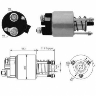 Реле втягивающее toyota avensis (t25) corolla 1.6 1.8 MEAT&DORIA 46102 (фото 1)