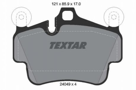 Комплект гальмівних колодок TEXTAR 2404901 (фото 1)