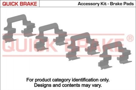 Комплектующие колодки дискового тормоза QUICK BRAKE 1091826 (фото 1)