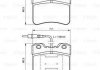 ГАЛЬМіВНі КОЛОДКИ, ДИСКОВі BOSCH 0 986 461 130 (фото 8)