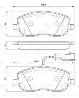 ТОРМОЗНЫЕ КОЛОДКИ ПЕРЕДНИЕ BOSCH 0 986 494 068