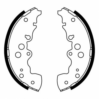 Колодки барабанные 254mm ABE C08023ABE