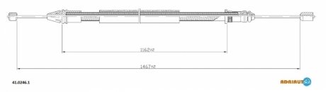 Трос зупиночних гальм ADRIAUTO 41.0246.1