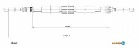 Трос зупиночних гальм ADRIAUTO 41.0263.1