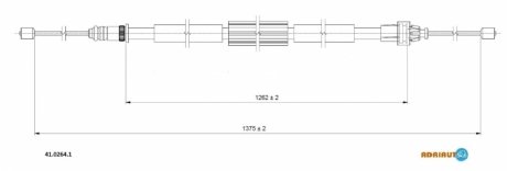 Трос зупиночних гальм ADRIAUTO 41.0264.1