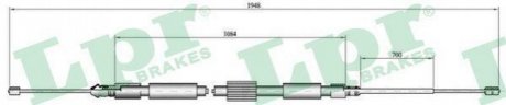 Трос ручного гальма LPR C0714B