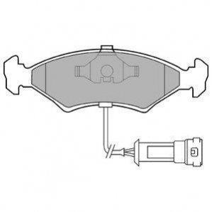 Колодки тормозные 1 Delphi LP255