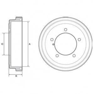 Гальмівний барабан Delphi BF531