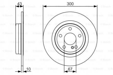 Диск гальмівний BOSCH 0 986 479 A38 (фото 1)