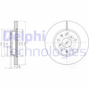 Гальмвний диск Delphi BG4093C