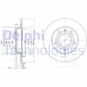 Гальмівний диск Delphi BG2753C