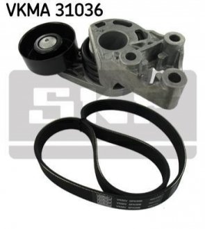 Комплект поліклиновий (ремінь+ролики) SKF VKMA 31036 (фото 1)