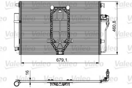 Радіатор кондиціонера Valeo 812502