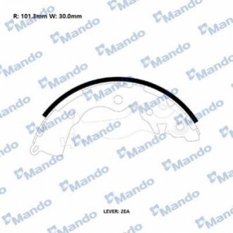Колодки гальмівні барабан (вир-во) MANDO RMLH15 (фото 1)