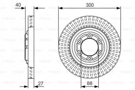 Диск тормозной передний BOSCH 0 986 479 V29