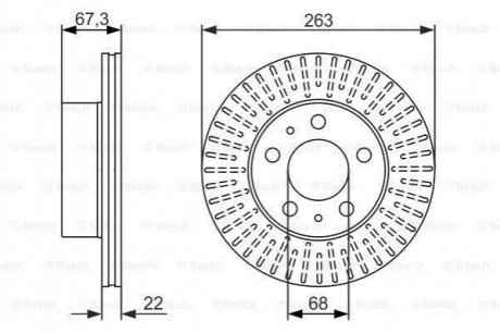 Тормозной диск BOSCH 0 986 479 480