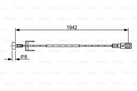 Трос BOSCH 1987482643