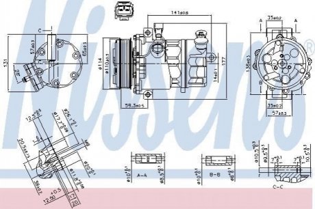 Компресор LANCIA DELTA III (844) (08-) 1.6 MJTD NISSENS 890074