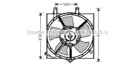 Вентилятор, охлаждение двигателя крыльчатка AVA COOLING DN7510 (фото 1)