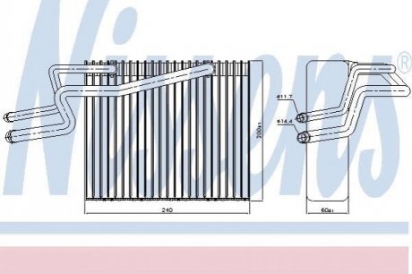 Испаритель, кондиционер NISSENS 92215