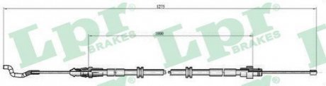 Трос LPR C1039B (фото 1)