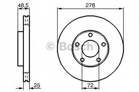 Диск гальмівний BOSCH 0 986 479 C68