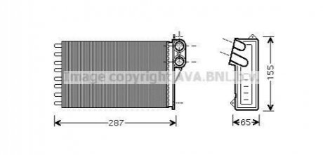 Радиатор печки AVA COOLING CNA6232