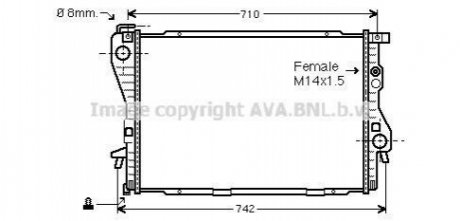 Теплообменник AVA COOLING BW2176 (фото 1)