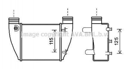 Интеркулер AVA COOLING AI4364