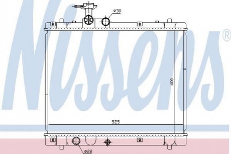 Радіатор SZ SWIFT(10-)1.2 i 16V(+)[OE 1770069L00] NISSENS 641758