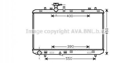 Радиатор охлаждения двигателя Suzuki SX4 (06-) 1,6i MT AVA AVA COOLING SZA2084