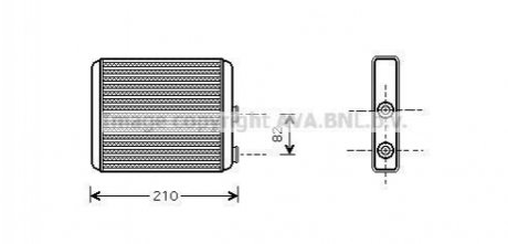 Радиатор отопителя салона Opel Meriva 04>10 AVA COOLING OLA 6353