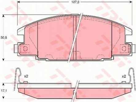 ГАЛЬМіВНі КОЛОДКИ, ДИСКОВі TRW GDB3161