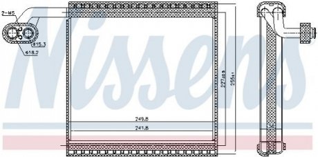 Випаровувач, кондиціонер NISSENS 92340