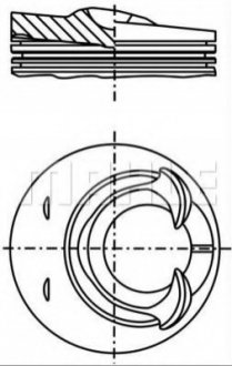 Поршень MAHLE / KNECHT 028 25 00 (фото 1)