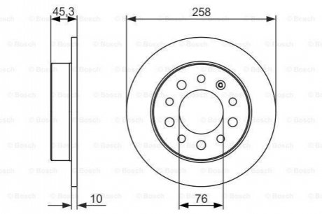 Тормозной диск BOSCH 0 986 479 697