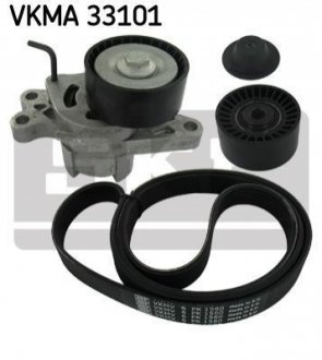 Комплект поліклиновий (ремінь+ролики) SKF VKMA 33101