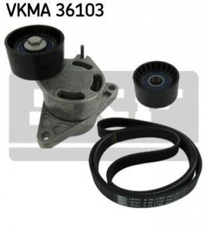 Комплект поліклиновий (ремінь+ролики) SKF VKMA 36103