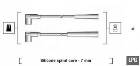 Провода высоковольтные (ком-кт) MAGNETI MARELLI 941095100582