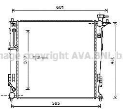 Радатор охолодження AVA COOLING KAA2214