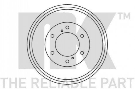 Барабан гальмівний NK 262204 (фото 1)