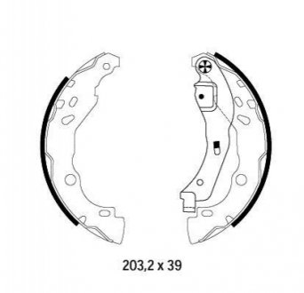 Комплект тормозных колодок HELLA 8DB 355 002-641