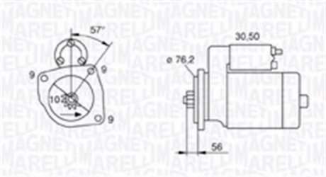 Стартер MAGNETI MARELLI 063720801010 (фото 1)