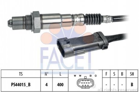 Датчик кислорода Clio II 1.4, 1.6, 2.0 (99-09) FACET 108283