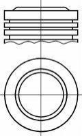 Поршень з кільцями PEUGEOT 79,01 1,6 16V TU5JP4 (вир-во) NURAL 87-139407-00