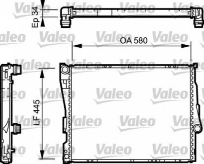 Радиатор. Valeo 734276