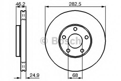 Гальмівний диск BOSCH 0986479C81