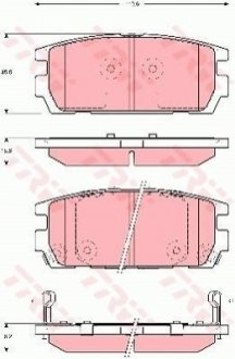 ГАЛЬМіВНі КОЛОДКИ, ДИСКОВі TRW GDB3296 (фото 1)