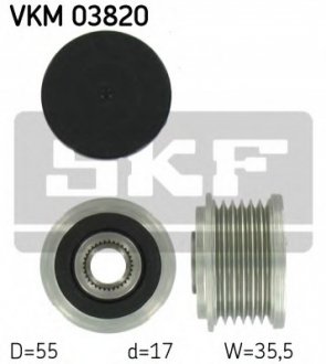 Механизм свободного хода генератора SKF VKM 03820 (фото 1)